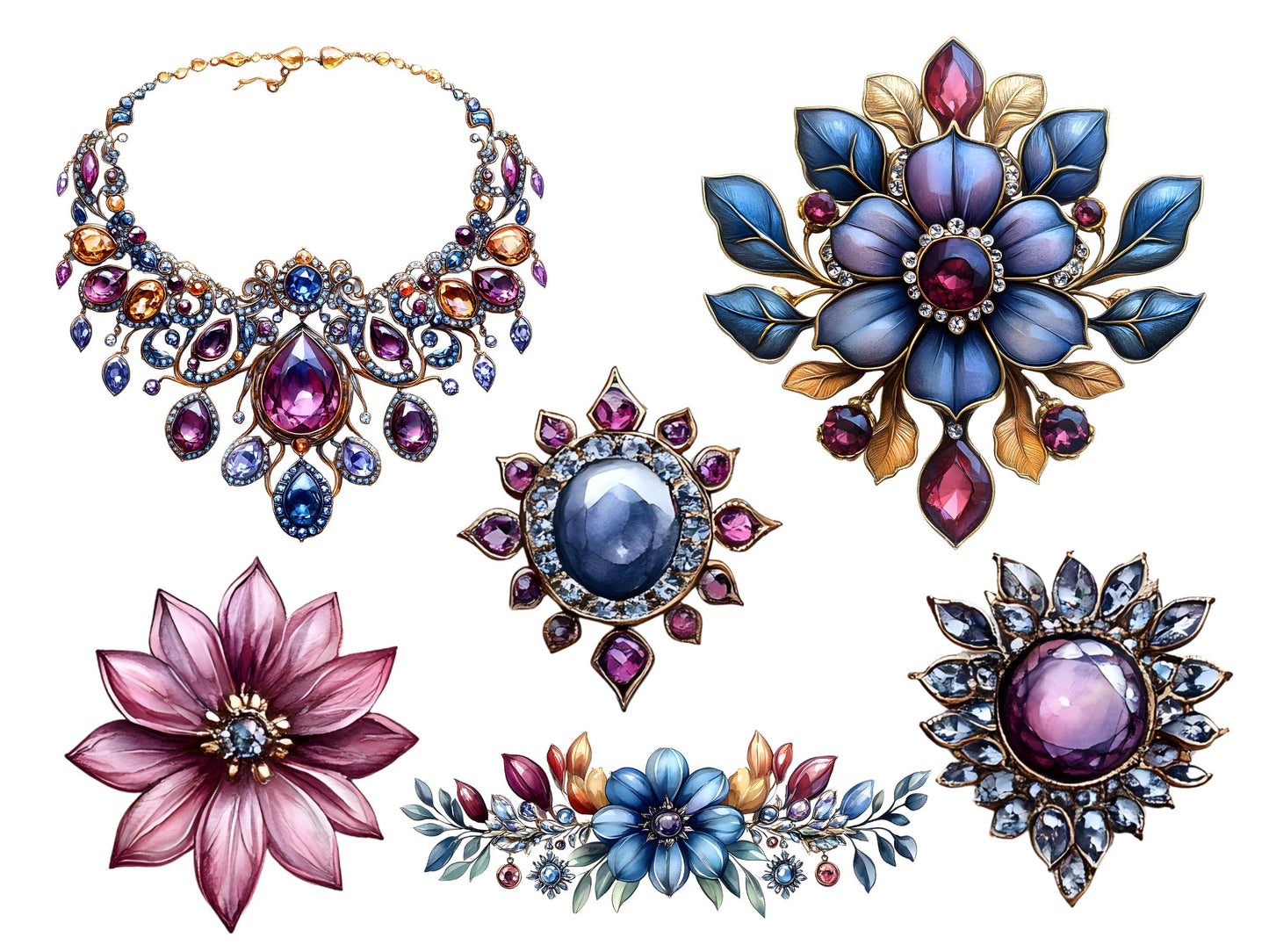 Luxury rhinestone clipart
