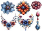 Luxury rhinestone clipart