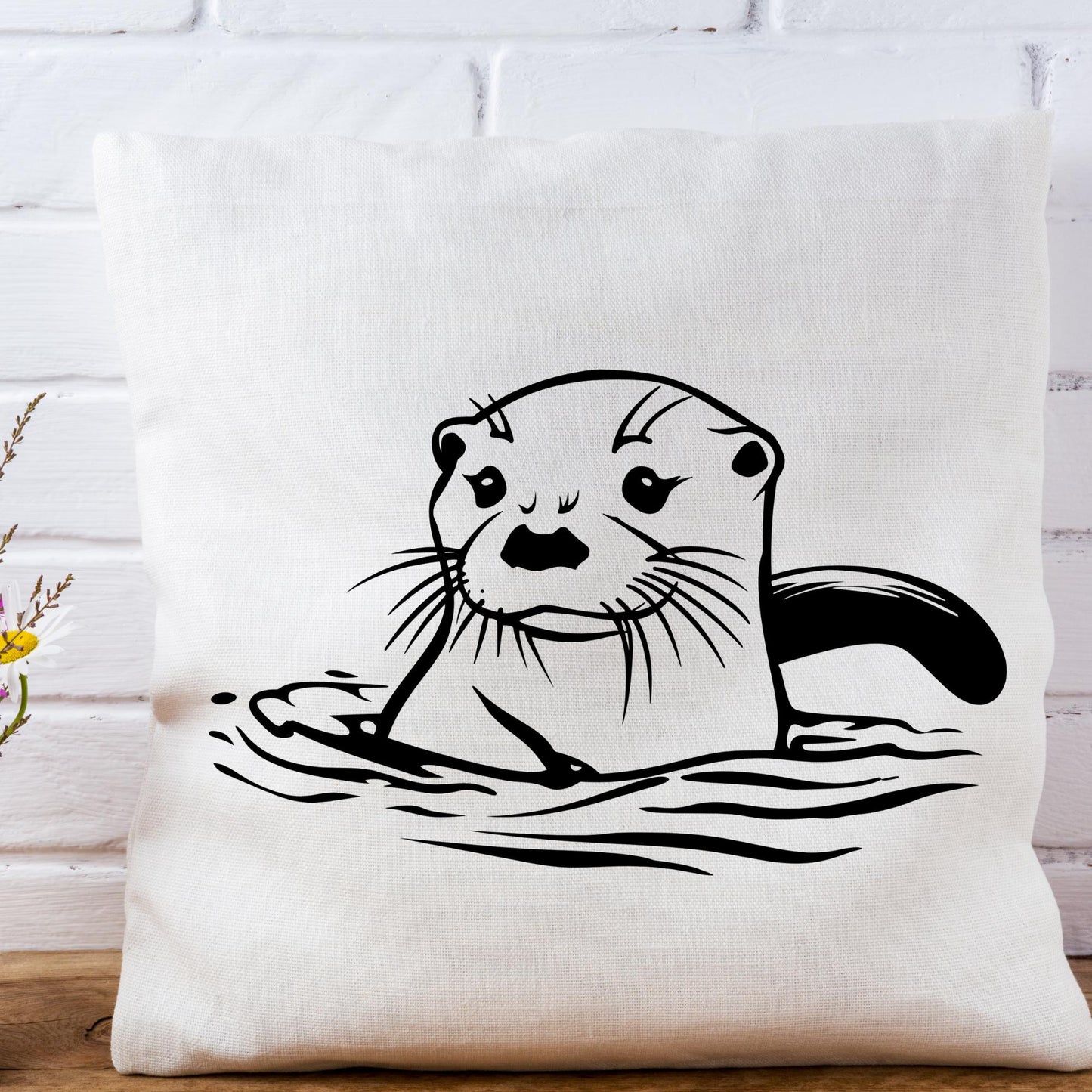 Swimming Otter Clipart