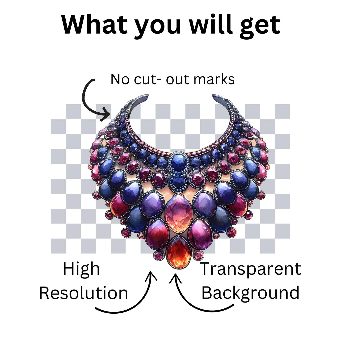Luxury rhinestone clipart