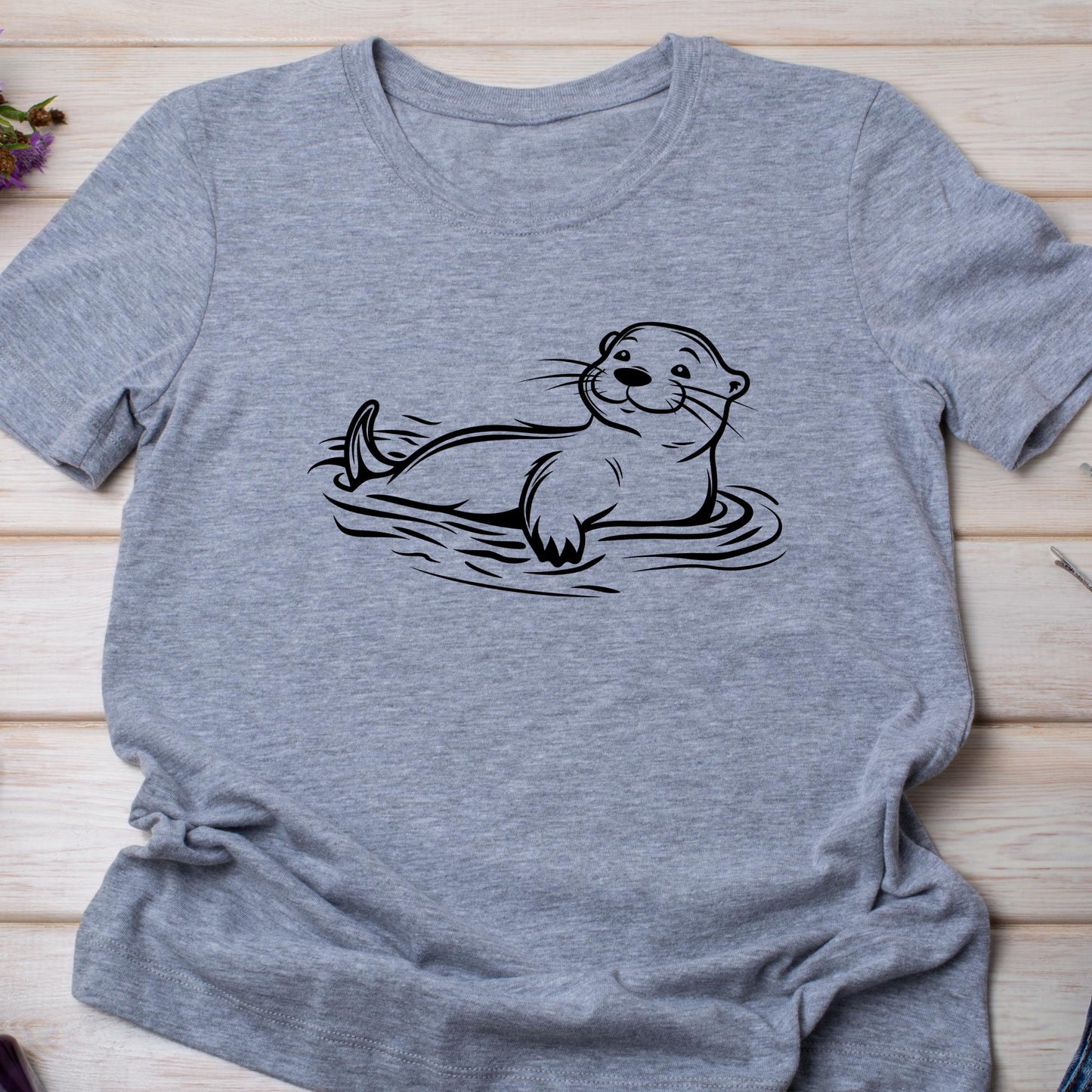 Swimming Otter Clipart