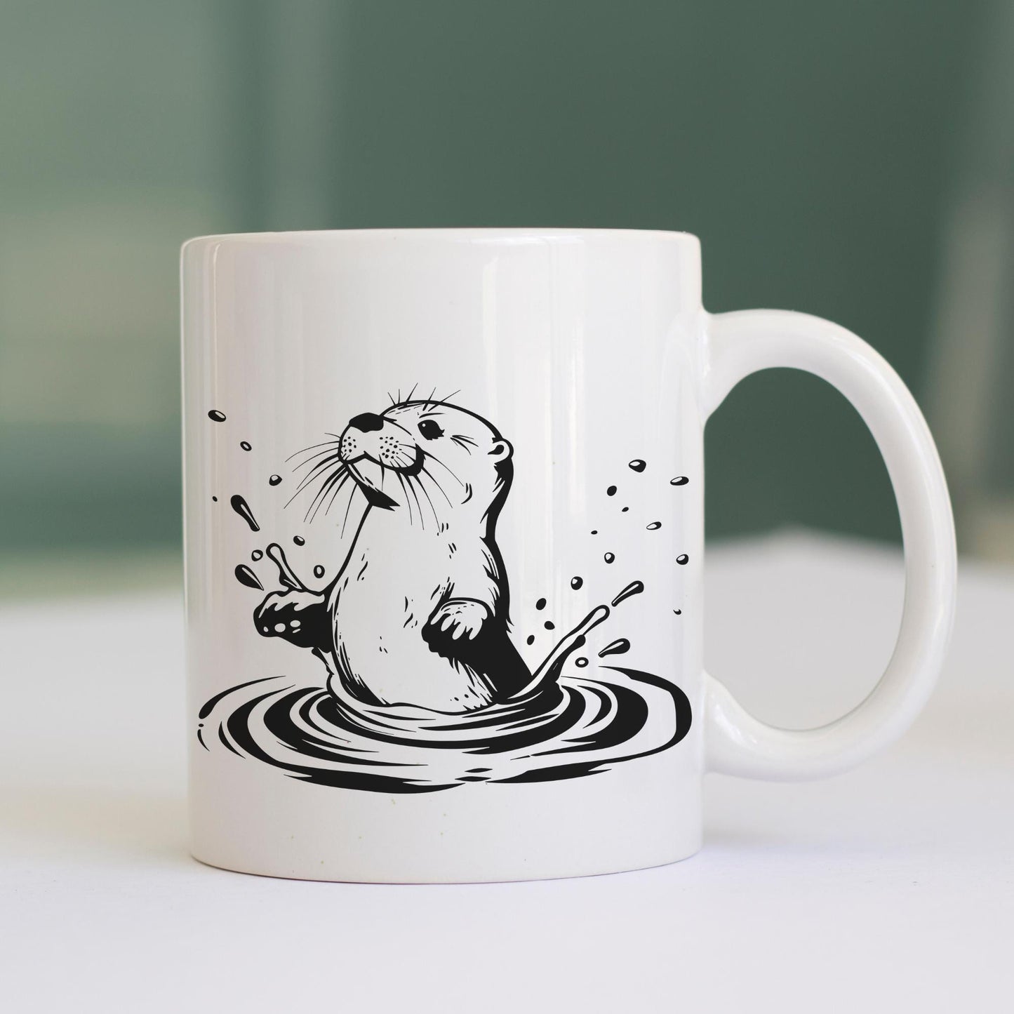 Swimming Otter Clipart