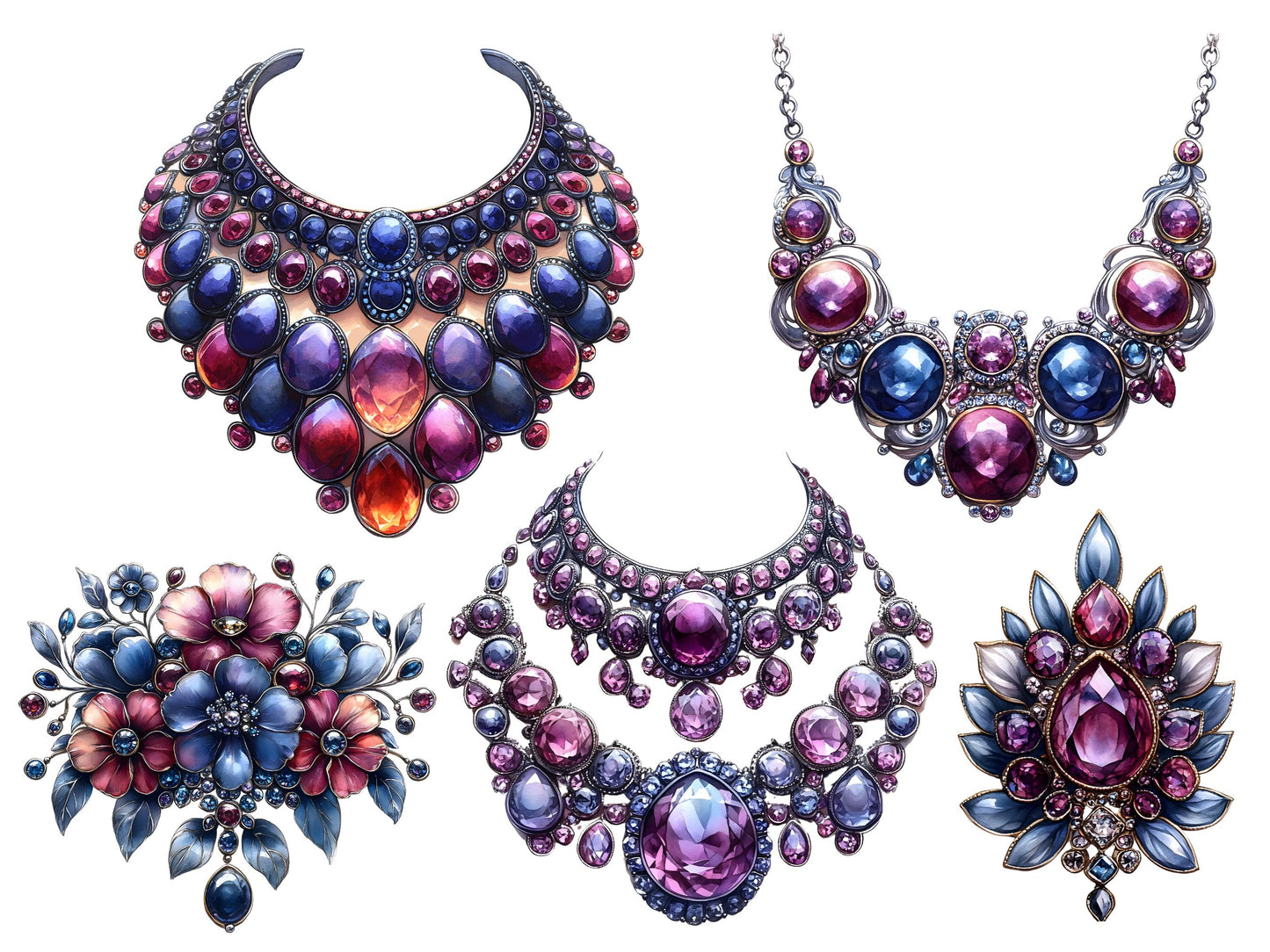 Luxury rhinestone clipart